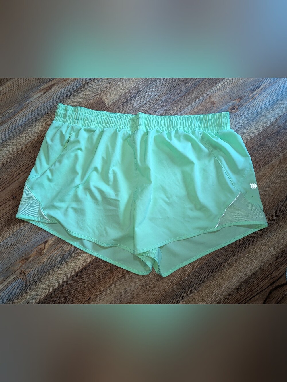 all in motion Fluorescent Green Athletic Running Shorts